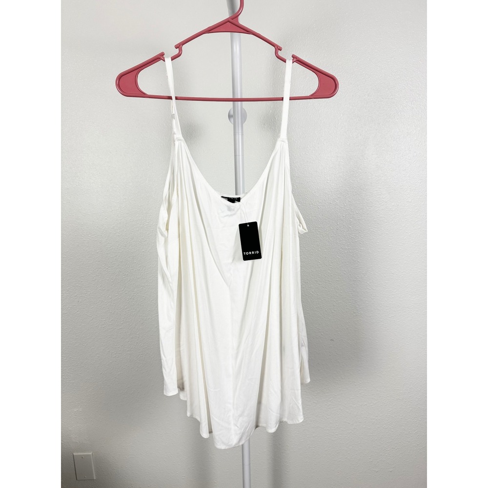 NWT Torrid White Essential Swing Cami Tank Top Plus Size 1X 14/16